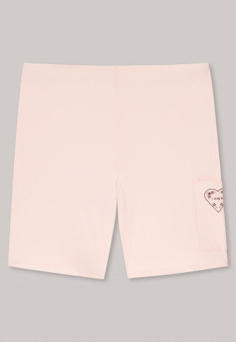 Biker shorts microfiber pocket with print light pink - Invisible Soft