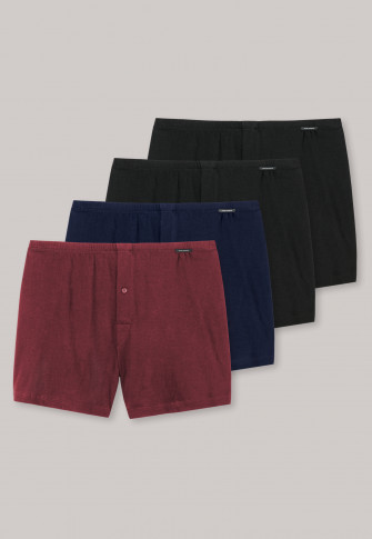 Boxer shorts jersey 4-pack multicolored - essentials