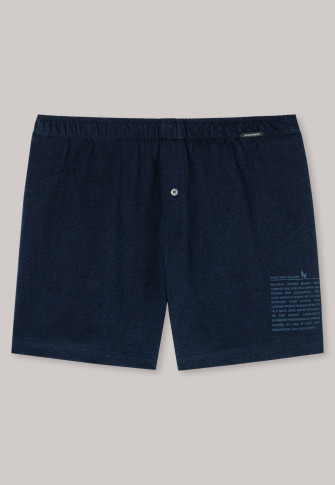Boxer shorts single jersey organic cotton midnight blue - Natural Dye
