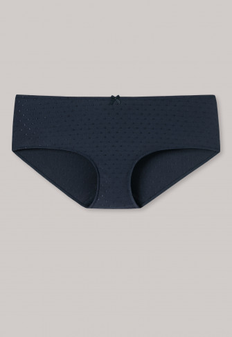 Panty micro-kwaliteit nachtblauw gestippeld - Pure Jacquard