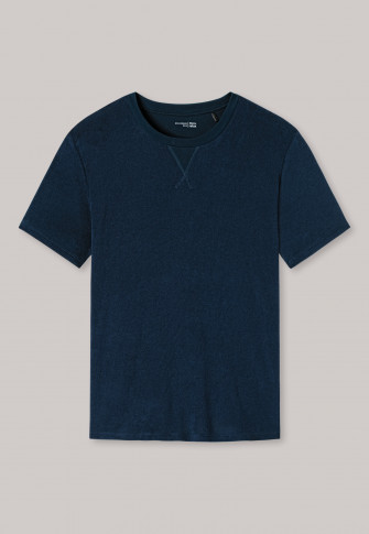 Shirt met korte mouwen badstof nachtblauw  Mix+Relax