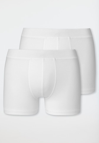 Shorts en lot de 2 Coton bio blanc - 95/5