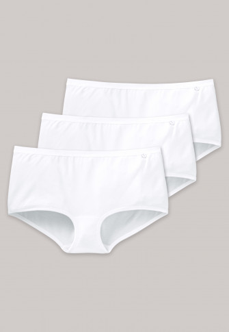 Schiesser Cotton Essentials Doppelripp shorts 5-9 blanc nouveau