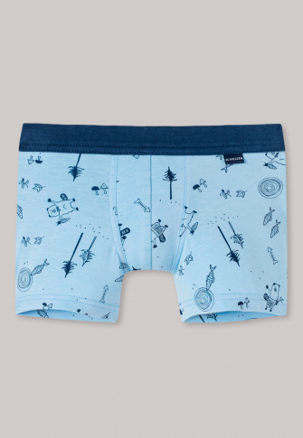 light blue boxer shorts