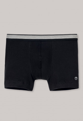 Pantaloncini a doppia costa di colore nero - Naturbursche