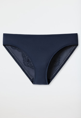 Panty microfiber lace midnight blue - Invisible Lace