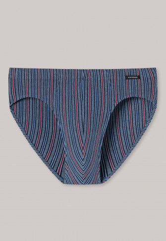 Slip supermini con girovita in tessuto elastico in cotone organico a righe multicolore - Fashion Daywear