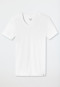 T-shirt met korte mouwen, jersey, elastisch, v-hals, wit - Long Life Soft
