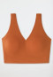Bustier microfiber removable pads whiskey - Invisible Soft