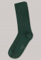 Herrensocken merzerisierte Baumwolle Ripp dunkelgrün - selected! premium