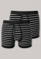 Shorts fine rib double pack with fly black striped - Original Classics