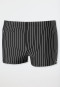 Badehose mit Reißverschlusstasche Wirkware  Streifen schwarz - Nautical Casual