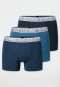Shorts 3er-Pack jeansblau/ nachtblau/ blau gemustert - 95/5
