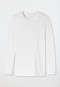 Shirt langarm Rundhals weiß - 95/5
