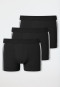 3-pack of black striped shorts - 95/5