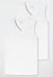 Tank Tops 2er-Pack  V-Ausschnitt weiß - 95/5