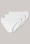 Slip taglio bikini confezione da 3 cotone biologico bianco - 95/5