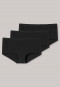 Pantaloncini di cotone biologico, confezione da 3, di colore nero - 95/5