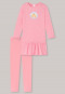 Pigiama lungo in cotone biologico con balza, leggings e fantasia con arabeschi di ghiaccio di colore rosa - Princess Lillifee