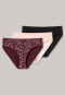 Panties 3-pack black/pale pink/burgundy - Cotton Essentials
