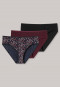 Panties 3-pack black/burgundy/dark blue - Cotton Essentials