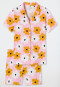 Pyjama kurz Organic Cotton Knopfleiste Blumen rosa - Pyjama Story