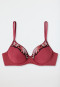Underwire bra spacer cup lace berry - Summer Floral Lace