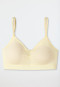 Brassière bonnets amovibles dentelle vanille - Seamless Recycled Rib
