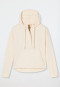 Hoodie met lange mouwen lyocell oversized capuchon crème - Mix+Relax Lounge