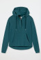 Hoodie langarm Lyocell Oversized Kapuze blaugrün - Mix+Relax Lounge