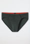 Supermini Slip Organic Cotton gemustert dunkelgrün - 95/5