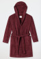 Bathrobe terry cloth 100cm burgundy - Essentials