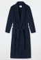 Bathrobe terry cloth 125cm (49.21in) dark blue - Essentials
