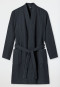 Bathrobe waffle piqué anthracite - Essentials