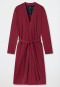 Bathrobe fine interlock burgundy - Essentials