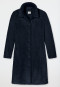 Morgenmantel Teddy Fleece dunkelblau - Essentials