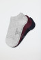 Women's sneaker socks 3-pack organic cotton multicolored - 95/5