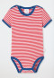 Body unisex da neonato a maniche corte, bambù, a righe, rosso - Bamboo