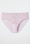 High-waisted panties lace pale pink - Modal and Lace