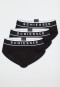 Lot de 3 slips rio avec ceinture élastique tissée, noir - « 95/5 »