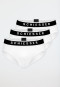 Rio-slips, set van 3, geweven elastische tailleband, wit - 95/5