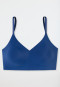 Bustier microfiber removable pads navy - Invisible Soft