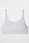 Bustier Doppelripp Organic Cotton weiss - Pure Rib