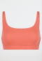 Double rib bustier Organic Cotton peach - Pure Rib