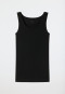 Tanktop Doppelripp Organic Cotton schwarz - Pure Rib