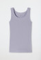 Tanktop dubbelrib biologisch katoen lila - Pure Rib