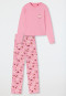 Pajamas long organic cotton dog pink - Teens Nightwear