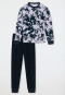 Pyjama lang badstof manchetten lichtgrijs met patroon - Teens Nightwear
