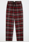 Pantaloni lunghi in flanella di cotone organico a quadri multicolore - Mix+Relax