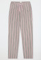 Pantaloni lunghi in flanella di cotone organico a strisce multicolore - Mix+Relax